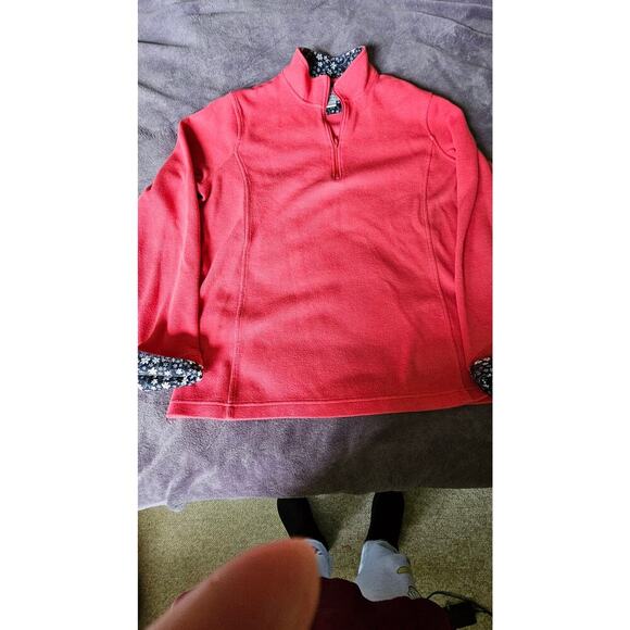 Orvis Women's Sandy Point 1/4 Zip Pullover,‎ Salsa color, size XL - Picture 1 of 6